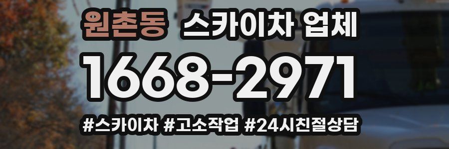 원촌동 스카이차 업체