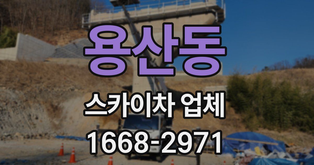 용산동 스카이차 업체