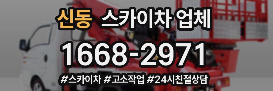 신동 스카이차 업체