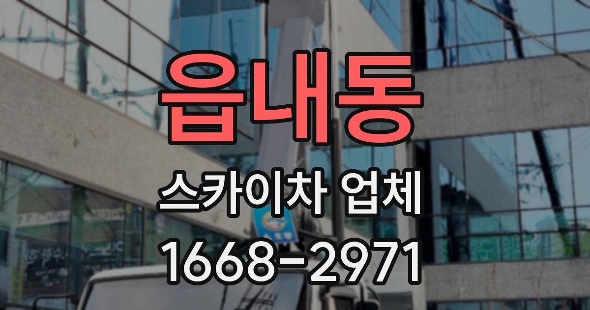 읍내동 스카이차 업체