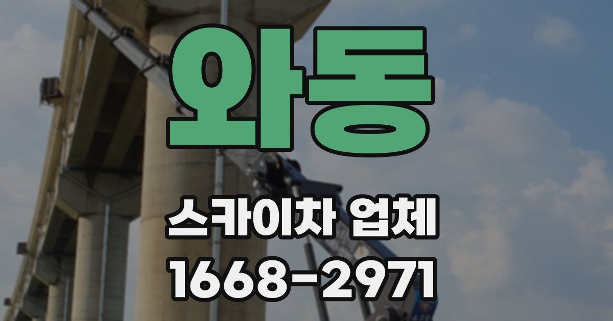 와동 스카이차 업체