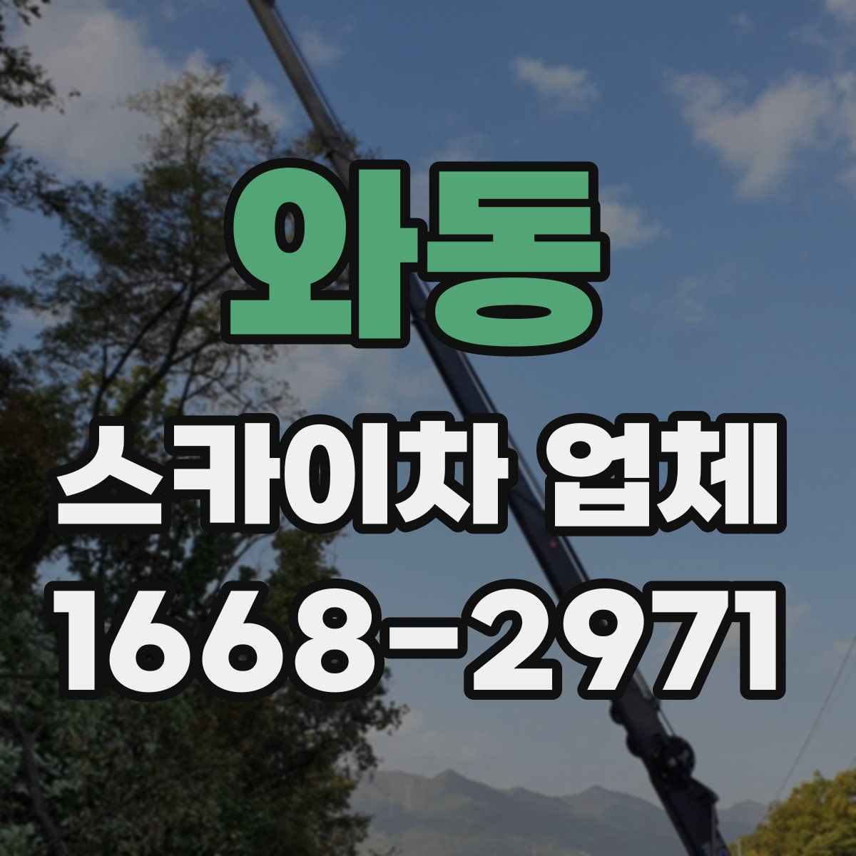 와동 스카이차 업체