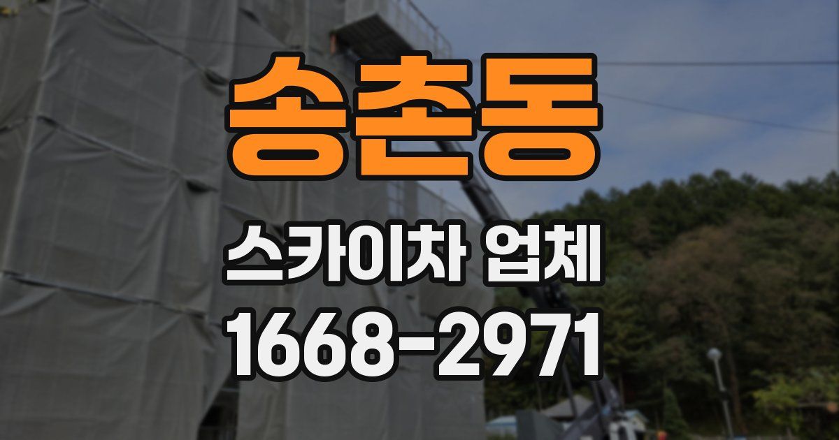 송촌동 스카이차 업체