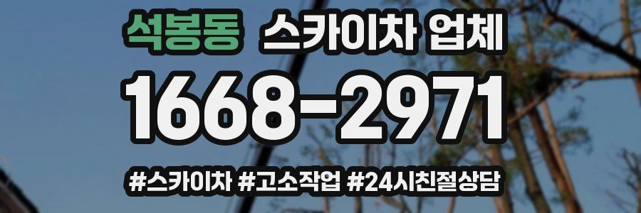 석봉동 스카이차 업체