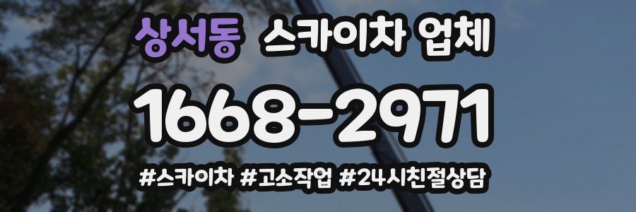 상서동 스카이차 업체