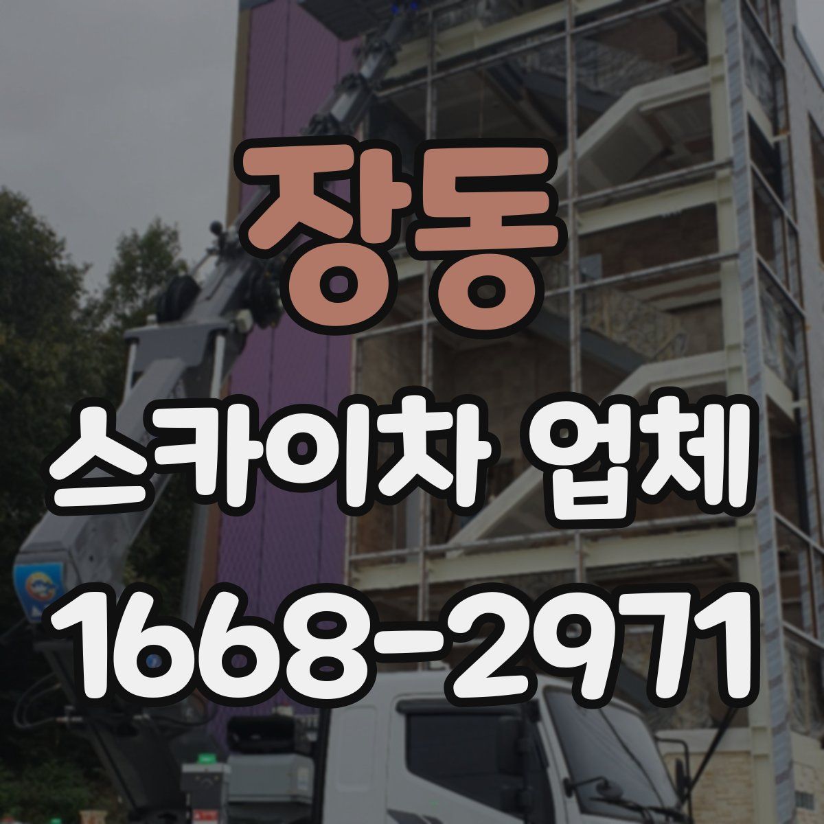 장동 스카이차 업체