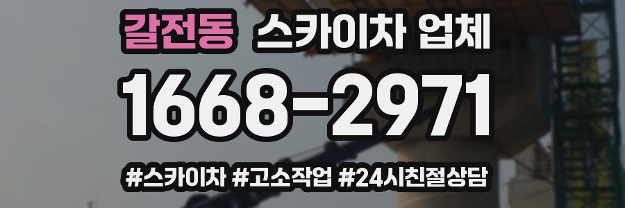 갈전동 스카이차 업체