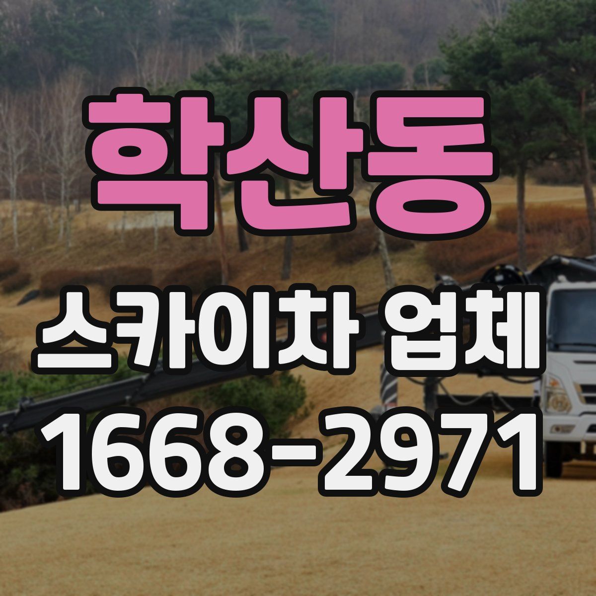 학산동 스카이차 업체