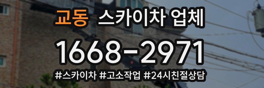 교동 스카이차 업체