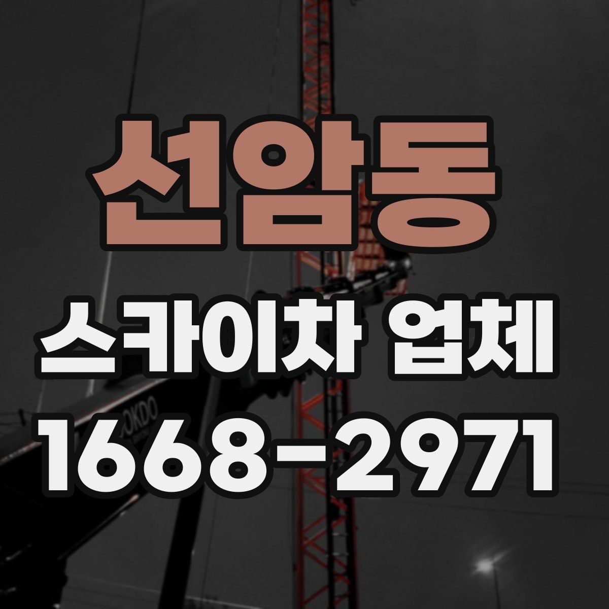선암동 스카이차 업체