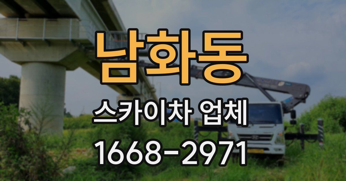 남화동 스카이차 업체