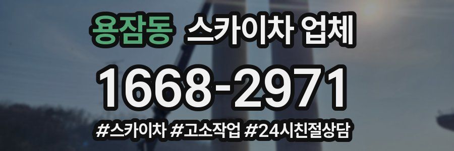 용잠동 스카이차 업체