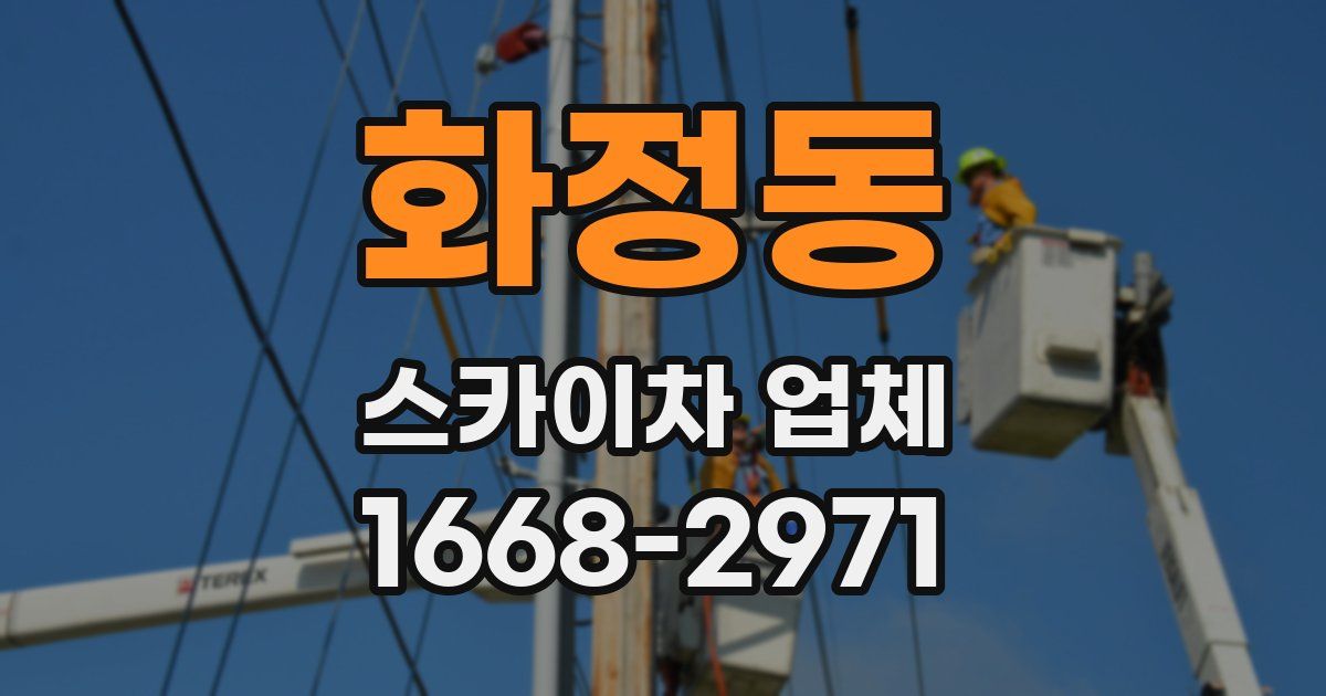 화정동 스카이차 업체