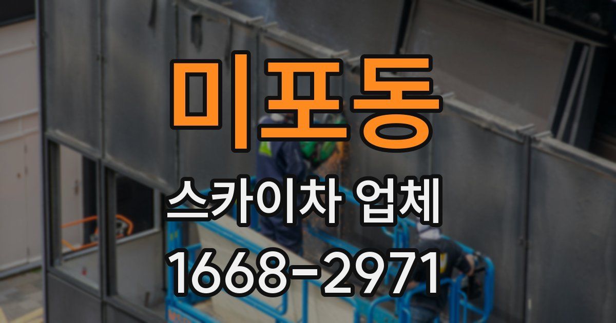 미포동 스카이차 업체