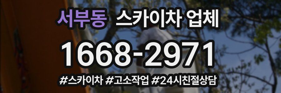 서부동 스카이차 업체