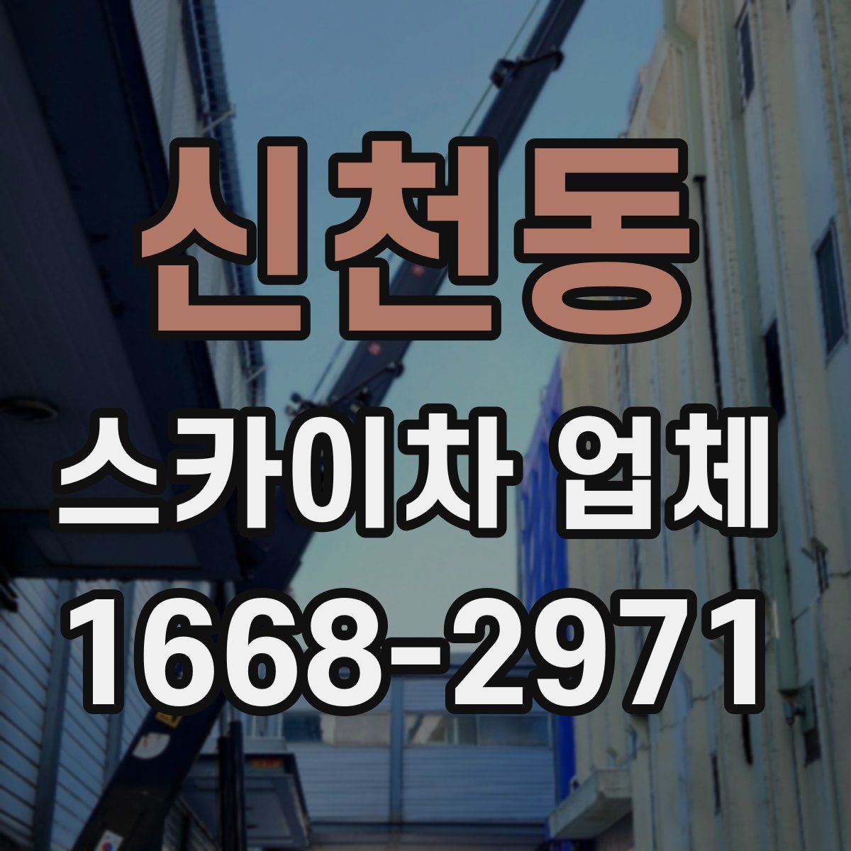 신천동 스카이차 업체