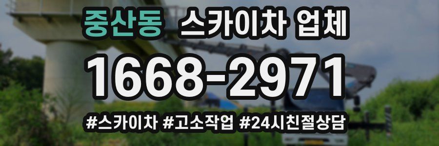 중산동 스카이차 업체