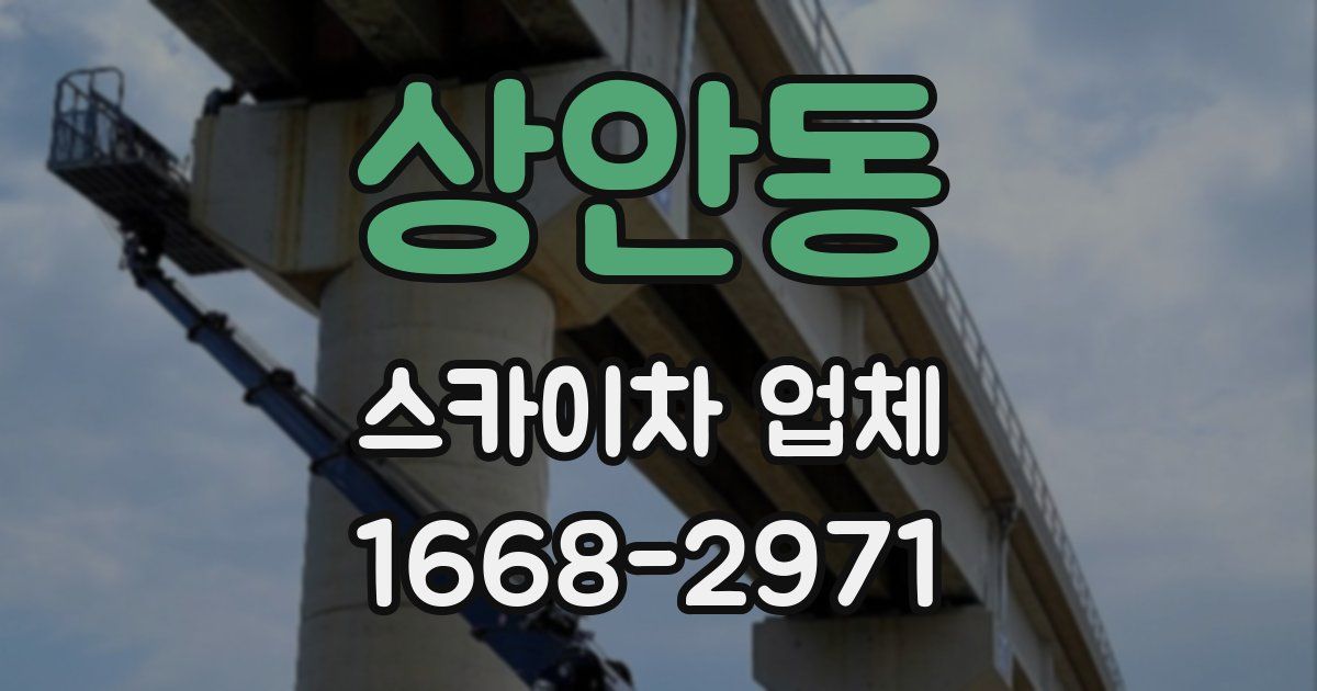 상안동 스카이차 업체