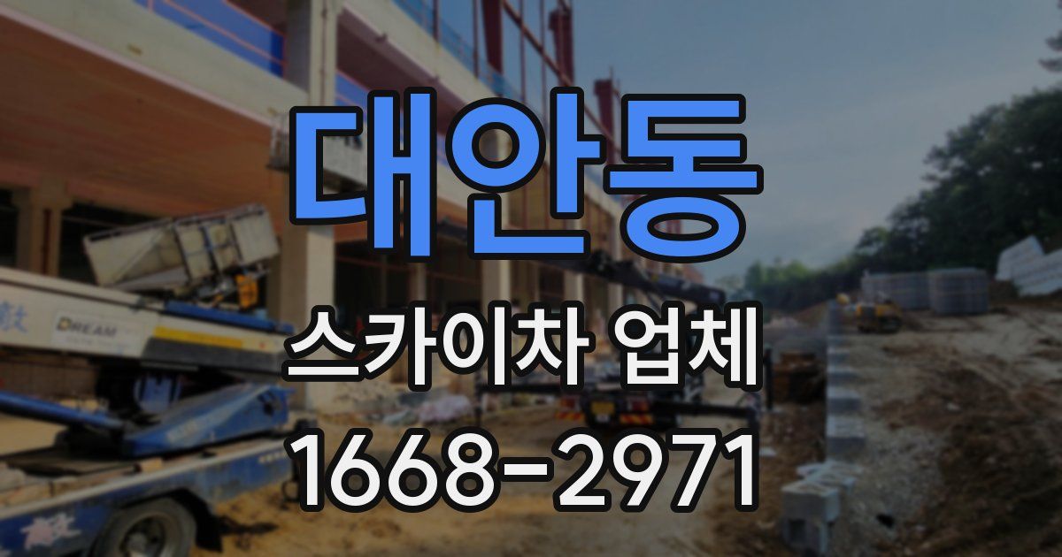 대안동 스카이차 업체