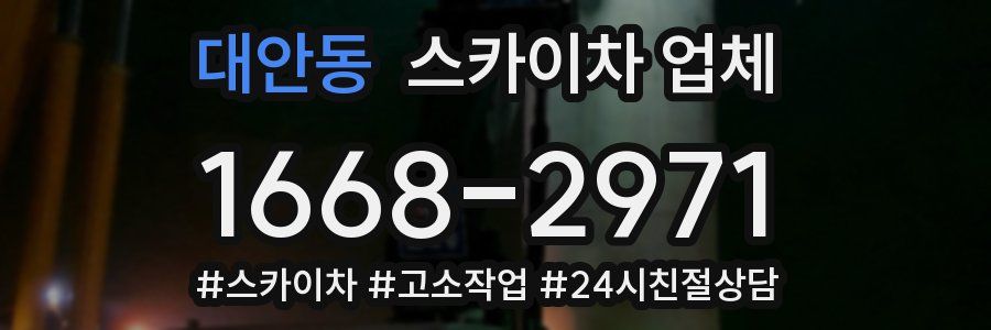 대안동 스카이차 업체