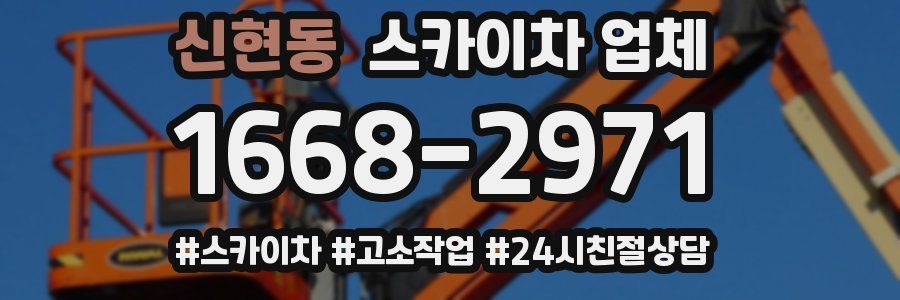 신현동 스카이차 업체