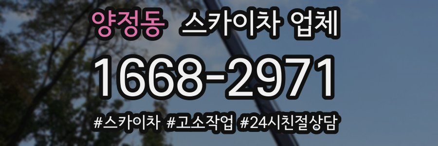 양정동 스카이차 업체
