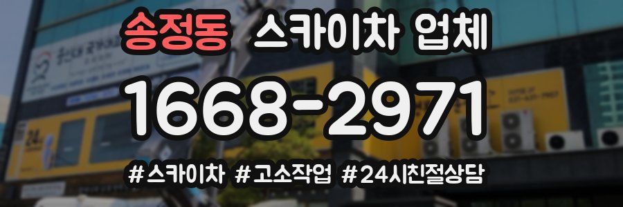 송정동 스카이차 업체
