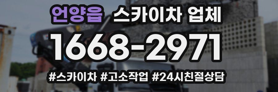 언양읍 스카이차 업체