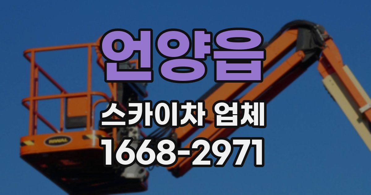 언양읍 스카이차 업체