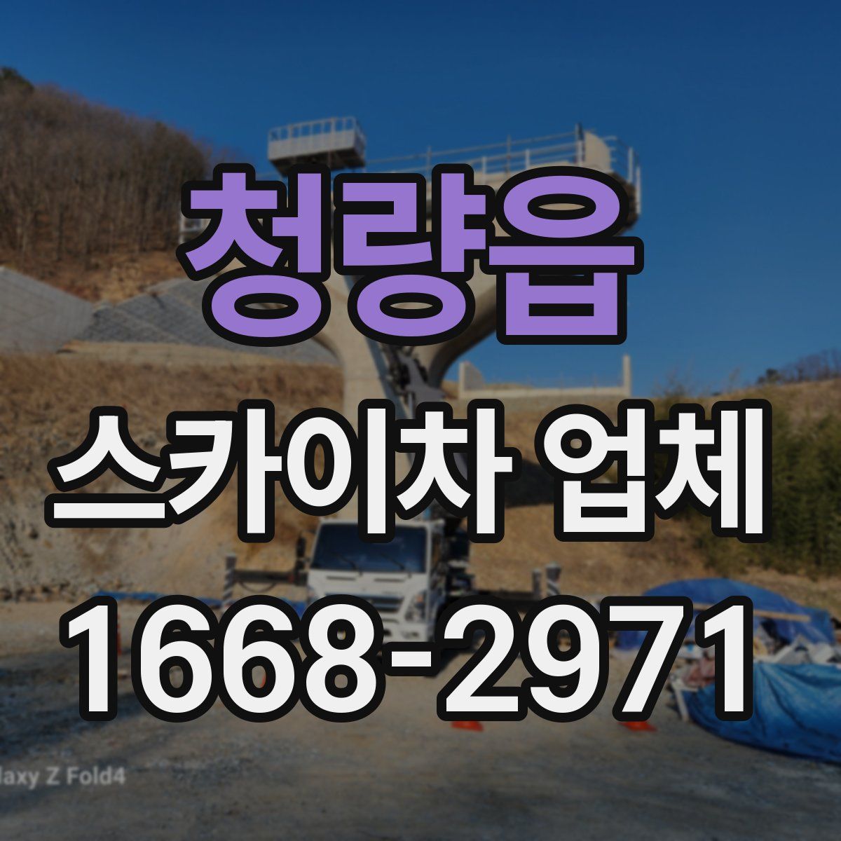 청량읍 스카이차 업체