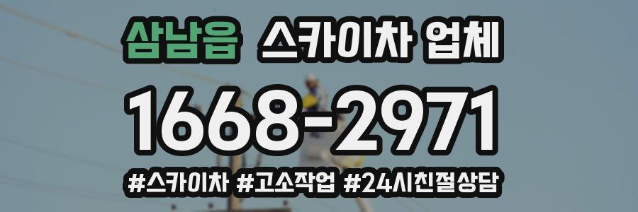 삼남읍 스카이차 업체