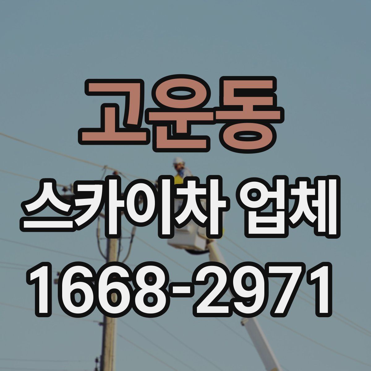 고운동 스카이차 업체