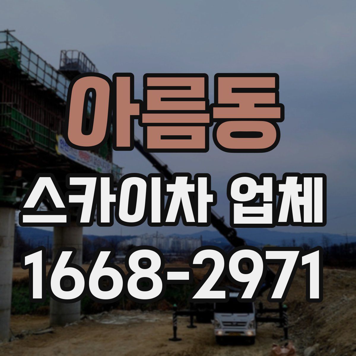 아름동 스카이차 업체