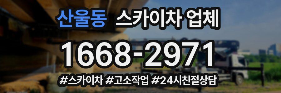 산울동 스카이차 업체