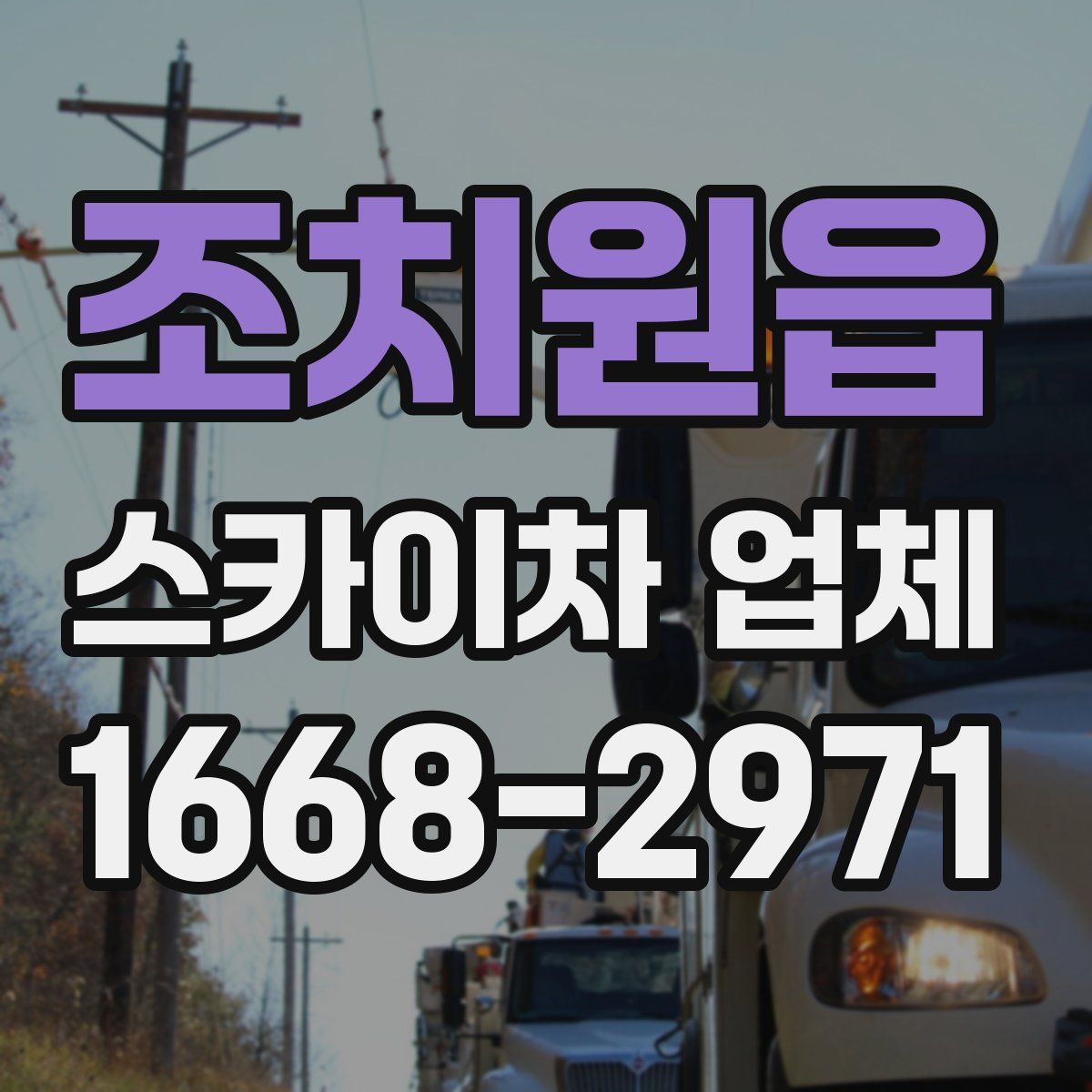 조치원읍 스카이차 업체