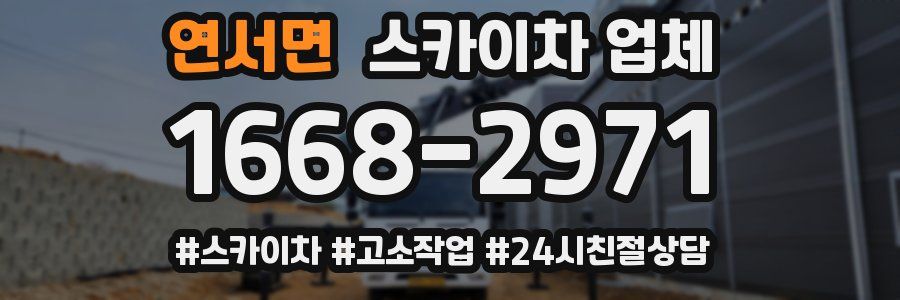 연서면 스카이차 업체