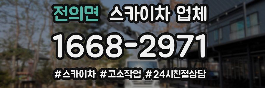 전의면 스카이차 업체