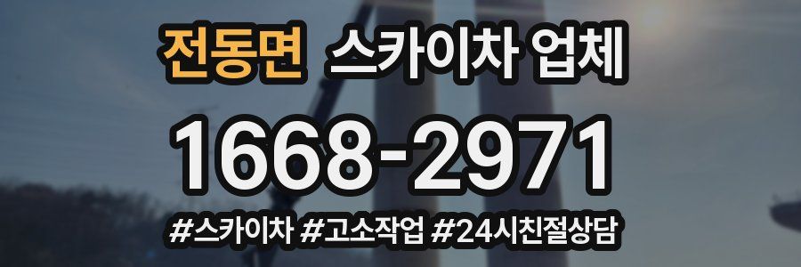 전동면 스카이차 업체