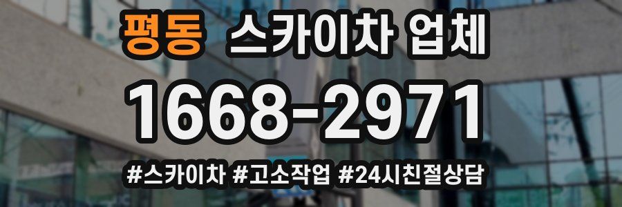 평동 스카이차 업체