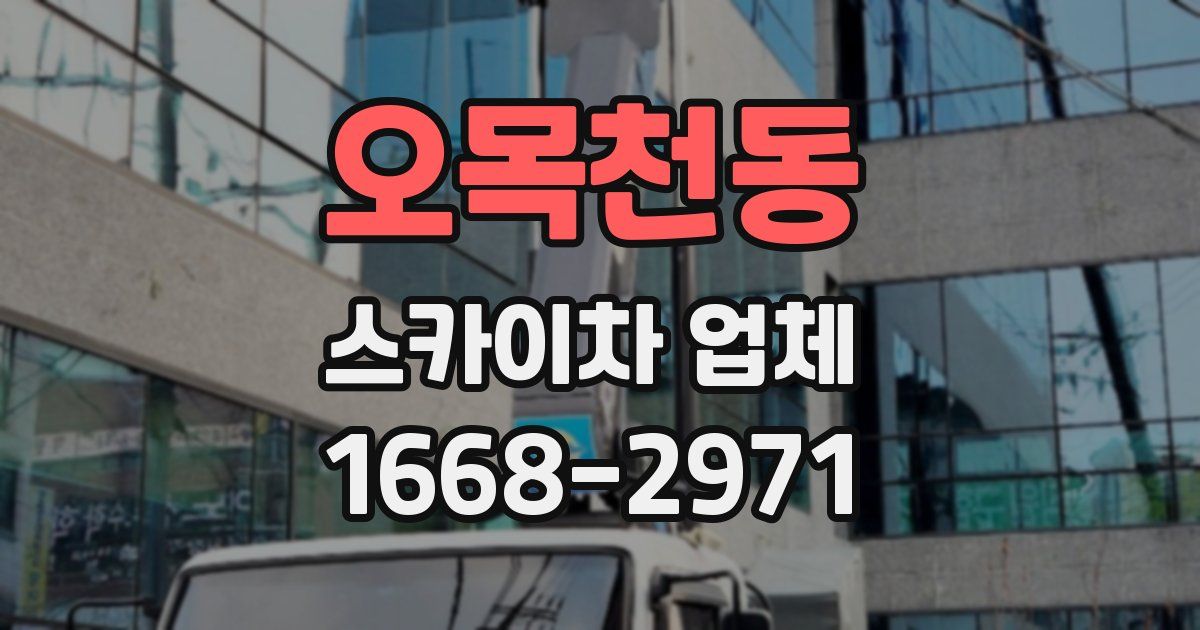 오목천동 스카이차 업체