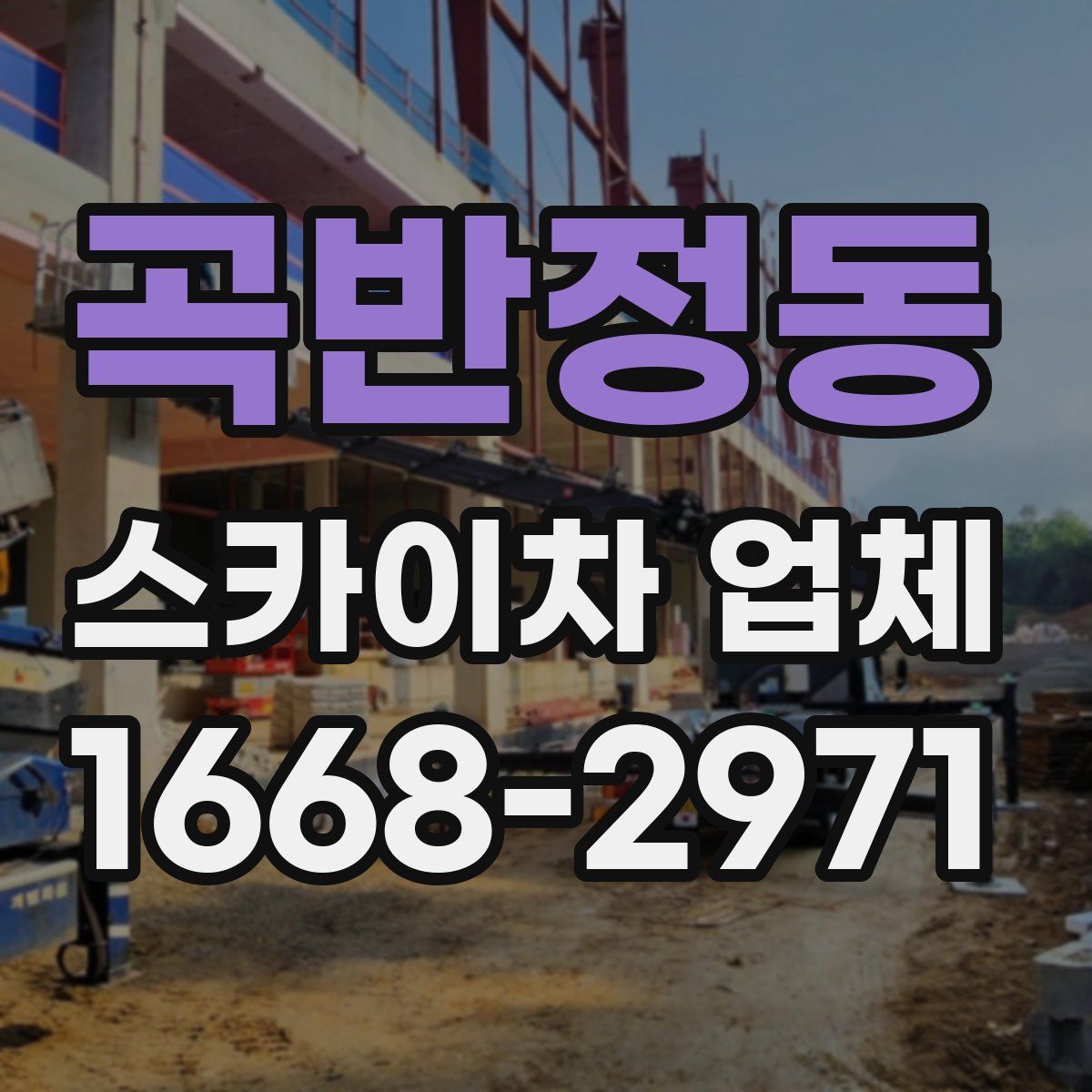 곡반정동 스카이차 업체