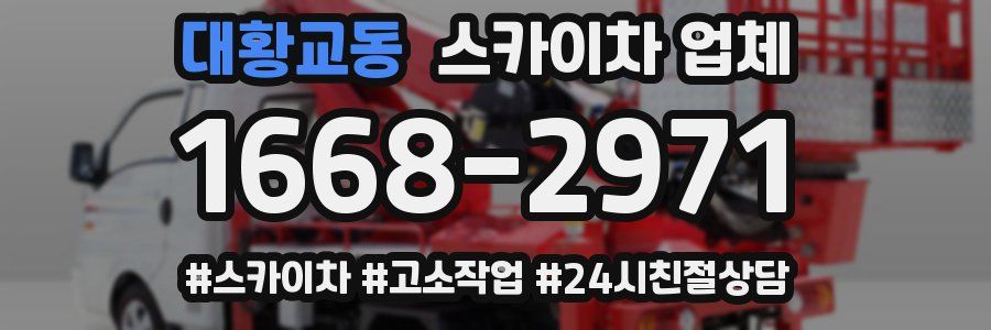 대황교동 스카이차 업체