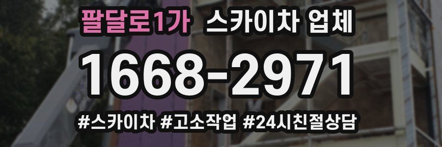 팔달로1가 스카이차 업체