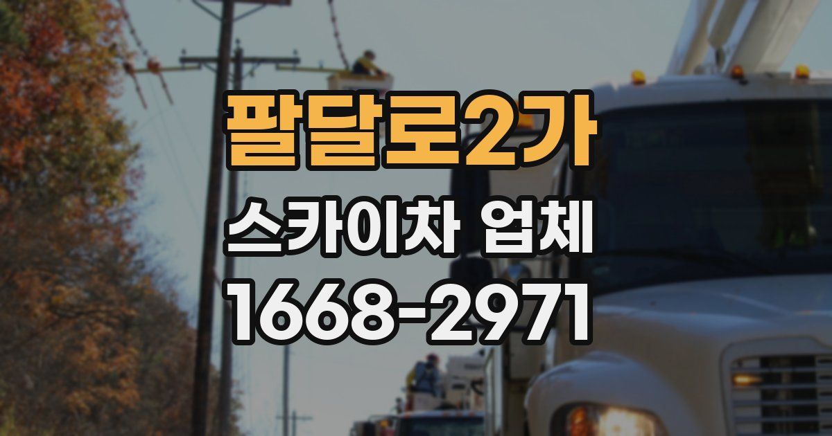 팔달로2가 스카이차 업체