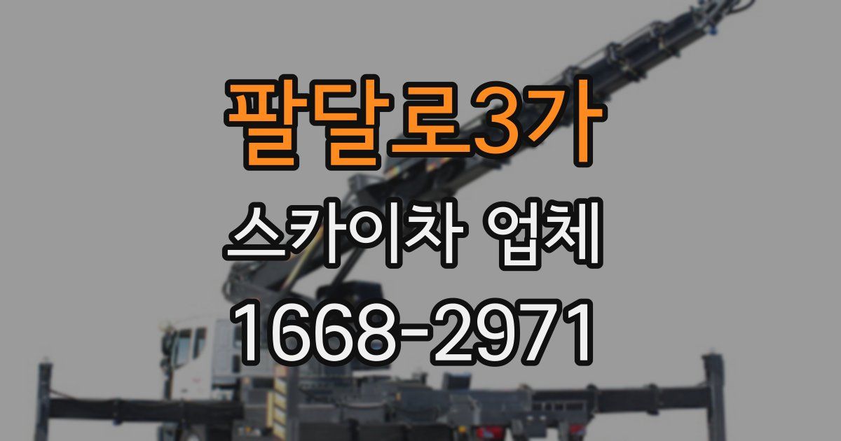팔달로3가 스카이차 업체