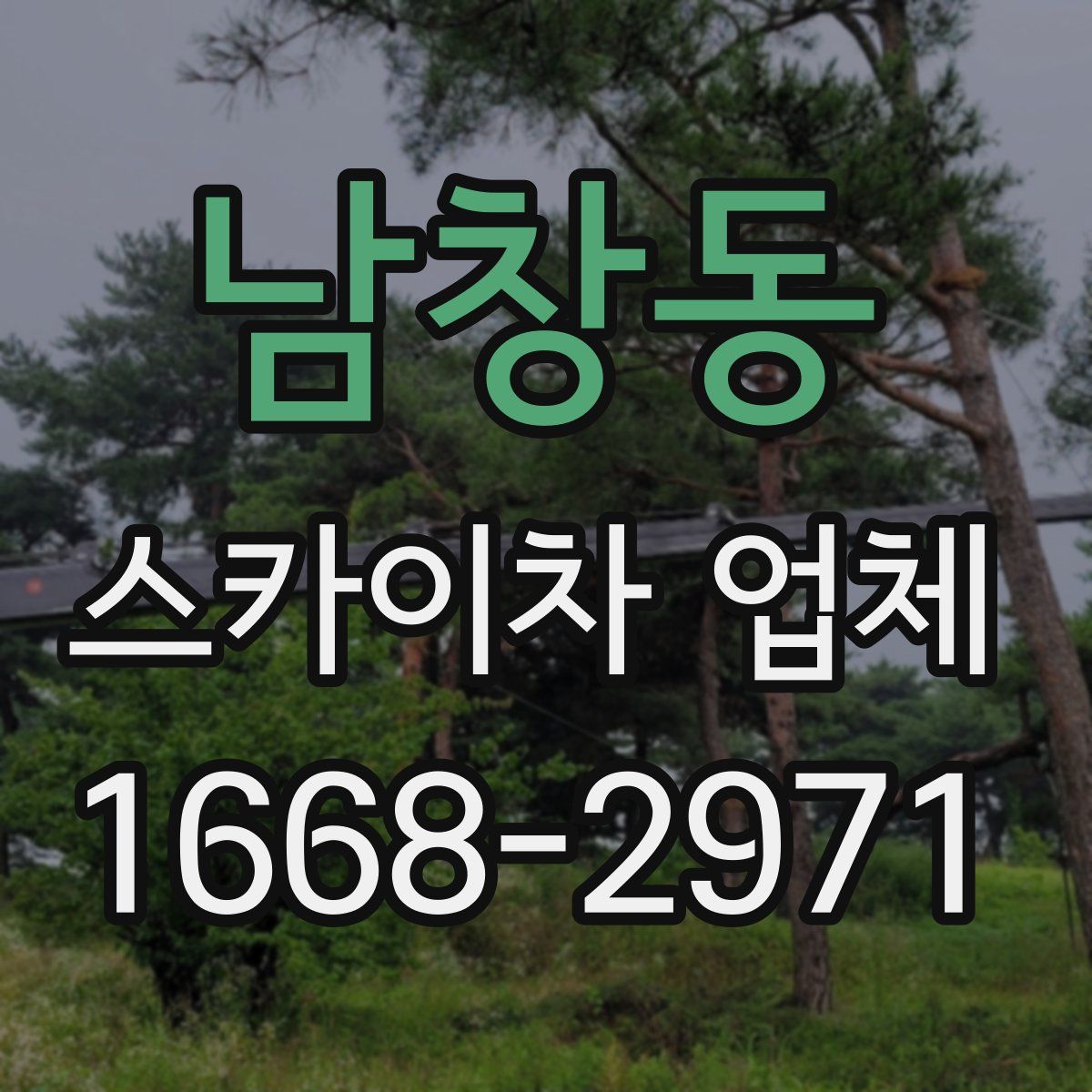 남창동 스카이차 업체