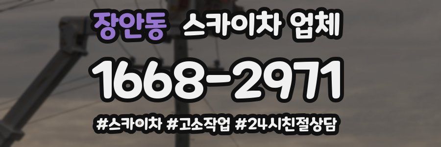 장안동 스카이차 업체