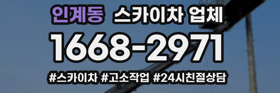 인계동 스카이차 업체