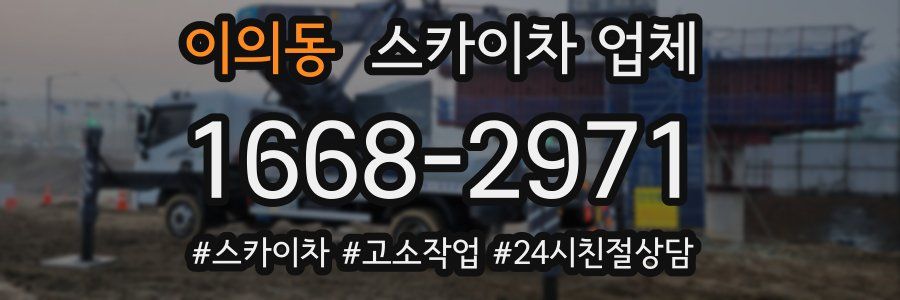 이의동 스카이차 업체