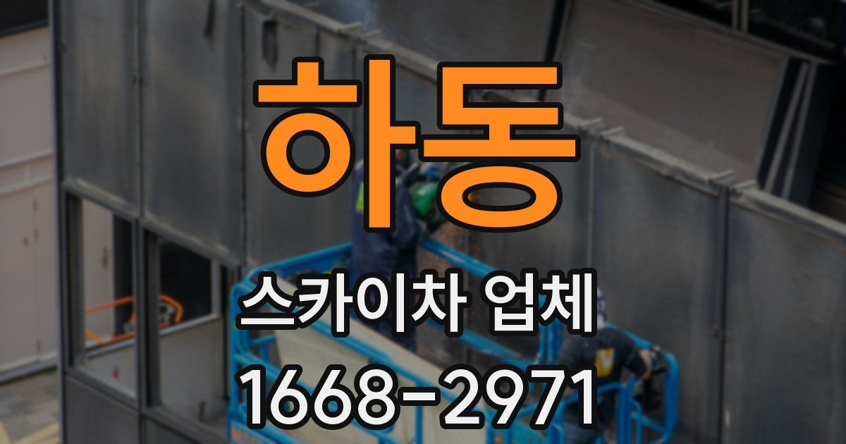 하동 스카이차 업체
